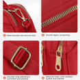 thumbnail image 3 of Bolso bandolera riñonera pequeña ajustable rojo LIUYMXG, 3 of 5