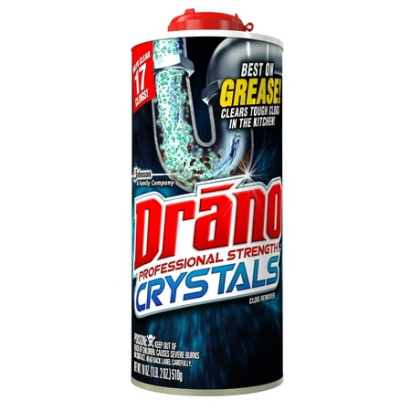 Drano Kitchen Crystals Clog Remover 18 Ounces (Best Drano For Kitchen Sink)