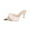 Beige, variant on Women's Fashionable Casual Solid Color Pointed Toe Open-Toe Sandals High Heels Shoes Slingback Kitten Heels Pointed Senior Front Women's Gifts