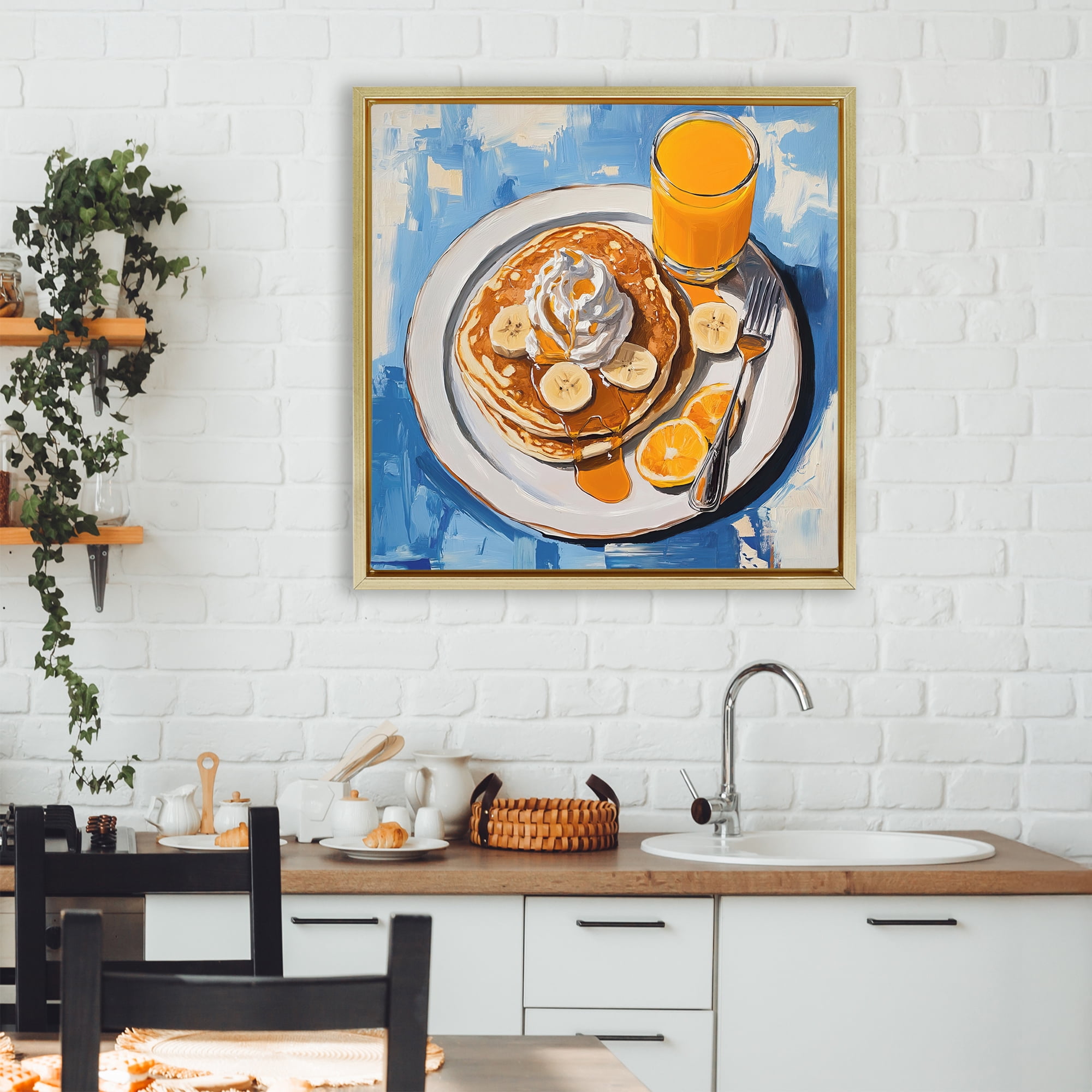 Stupell Industries Banana Bliss Sunshine Gold Framed Floater Canvas Wall Art, design by Tina LeCour