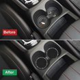 thumbnail image 4 of Posavasos ostentosos para coche, posavasos con diamantes de imitación, duraderos, antisilicona, universal, color negro, 6 uds., 4 of 5