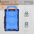 thumbnail image 3 of elitegadget Case for Samsung Galaxy Tab S6 Lite 10.4" 2024/2020/2022 - Heavy Duty Impact Resistant Case Cover with Rotating Ring Stand (Navy Blue/Blue), 3 of 5