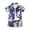 Dark Blue, variant on Zshosam Toddler Boy Summer Outfits Sets Little & Big Boys Button Down Shirts and Short Sets Summer Outfits Printed Kids Set Size 6T 7T,(Dark Blue 6-7 Years)