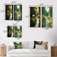 thumbnail image 4 of Designart "Rural Scene Cows by a Lake IV" Animals Cow Framed Wall Art Set Of 2 - Modern Green Framed Wall Art Set Of 2, 4 of 6