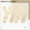 thumbnail image 5 of 2 Pcs Pair of Wooden Sock Blockers, Adjustable Wooden Sock Blockers for Knitting, Star and Heart Cutouts, Sock Ruler Tool, Knitting Supplies and Accessories for Sock Sizing, 5 of 5