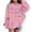 Pink, variant on Girls Bow Print Hoodie Long Sleeve Sweatshirt Casual Pullover Top For Kids