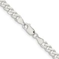 thumbnail image 4 of 925 Sterling Silver 6mm Fringale Chaîne Collier Pendentif Breloque Biseauté, 4 of 9