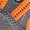 Gray Orange, variant on [sneakers] Men'S Outdoor Hiking Shoes | Round-toe Low-top Lace-up, Lightweight, Versatile and Comfortable, Slip-resistant and Durable, Stylish Large Sizes, Men'S Cycling and Trekking Shoes, Fabric Up