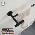 thumbnail image 4 of Double Towel Bar Matte Stainless Steel Bath Towel Rack for Bathroom Towel Holder Wall Mount Total Length TBLPB, 4 of 9