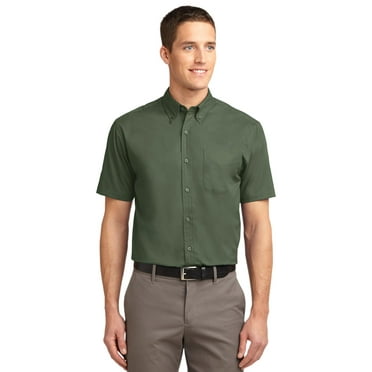 Port Authority Tall Short Sleeve Shirt (TLS508) Dark Green/Navy, 3XLT