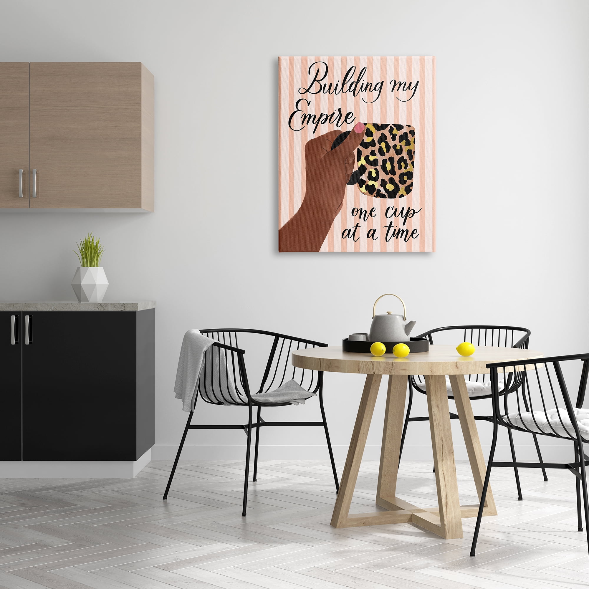 Stupell Industries Building My Empire Leopard Coffee Mug Motivational Phrase,30 x 40, Design by Hey Bre! Creative Studio