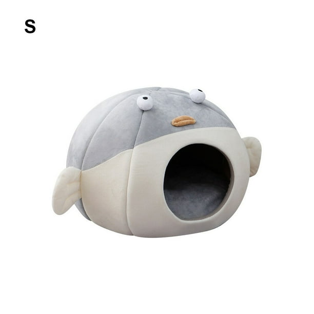 Cartoon Style Pet Home Household Bedroom Winter Resting Nest Bedroom Small Plush PP Cotton Sleeping Tent Cute House Pets Supplies S