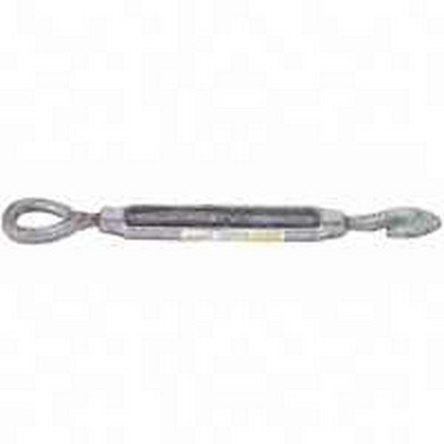 BARON 16-1/2X12 Turnbuckle, 1500 lb Weight Capacity, Hook Fitting A, Eye Fitting B, Galvanized Steel