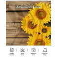 thumbnail image 5 of Rustic Bed Skirt Sunflowers Wood Grain Texture Vintage Pastoral Bed Skirts California King Size 16 Inch Drop, Wrap Around Dust Ruffle&nbsp;Bedskirt with Adjustable Elastic Belt for Queen Size Beds, 5 of 7