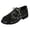 Black, variant on Men's Embroidered Suede Side-Lace Casual Shoes With Sole for Everyday