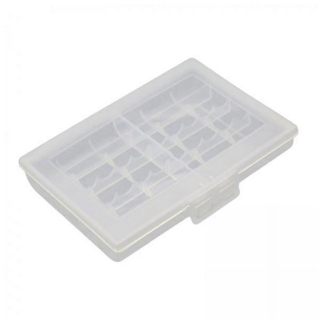 Bunblic Boîte de Rangement pour 4 Piles, Capacité de 10 AA/AAA, Protection contre les Chocs et la Poussière, Blanc 4 Pcs
