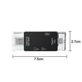 thumbnail image 5 of Heldig TF/SD Card Reader，3-in-1 Memory Card Reader with Tri-Connectors, USB 2.0 Card Reader Adapter,Compatible with Windows,Mac OS ,Linux, Android, 5 of 9