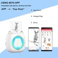thumbnail image 4 of Label printer,Handcraft List Notes Diy Handcraft List Printer Portable Thermal 203dpi Picture Label Receipt Paper Sticker Thermal Printer Label Diy Handcraft Printer Bt 203dpi 11 Roll Thermal Siuke, 4 of 7