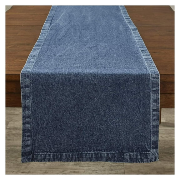 Denim Table Runner - 72" L - Blue
