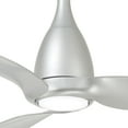thumbnail image 5 of Ceiling Fan With Light Kit In Transitional Style 16 Inches Tall By 60 Inches Wide-Silver Finish-Silver Blade Color Minka Aire Fans F831l-Sl, 5 of 6
