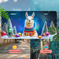 thumbnail image 5 of 1 Pcs 2D Flat License Plate Covers & Frames, Christmas Llama For Decorative Front, Waterproof For Decoration Aluminum License Plate Covers & Frames Cover For Men Women, 12" X 6", 5 of 7