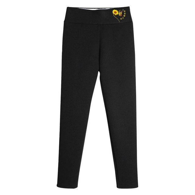 Gibobby Leggings Afelpados Mujer Leggings lana gruesos terciopelo para mujer, pantalones cálidos cintura alta estampados para otoño e invierno(Negro, XXXL)