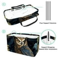 thumbnail image 4 of Owl Large Capacity Reusable Foldable Oxford Cloth Grocery Baskets - Multipurpose Storage Basket and Decorative Box, 4 of 7