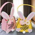 thumbnail image 3 of Easter Egg Hunt Basket Cute Bunny-Shaped Tote Gift Basket Candy Goody Cookie Box Holder for Easter Party Favor Supplies, 3 of 7