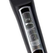 ماكينة قص الشعر Groomer Essentials 4 في 1 - تتميز بخمسة خيارات للسرعة وأربعة أطوال قطع قابلة للتعديل - تتضمن ملحقين لمشط التوجيه وفرشاة تنظيف وشفرة زيت وسلك شحن