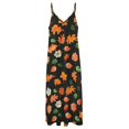 thumbnail image 4 of Autumn Harvest Maple Leaves Thanksgiving Fine Art Sleeveless Dress Summer Dress Woman 2025, 4 of 7