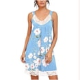 thumbnail image 2 of Camisolas cortas de moda para mujer, vestidos de verano informales con cuello en V, sin mangas, de encaje liso, camisillas de poliéster para mujer, 2 of 9