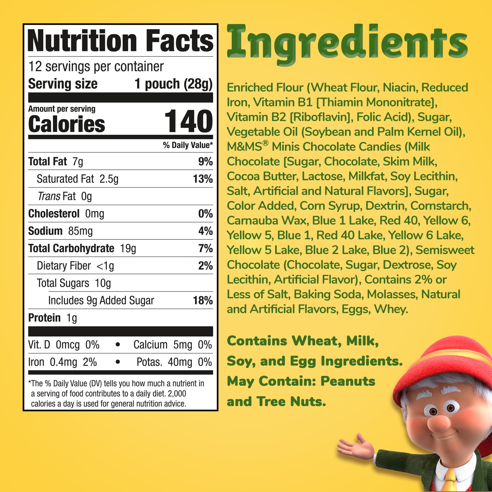 (4 pack) Keebler Chips D Rainbow Caddie 4/12ct/12oz