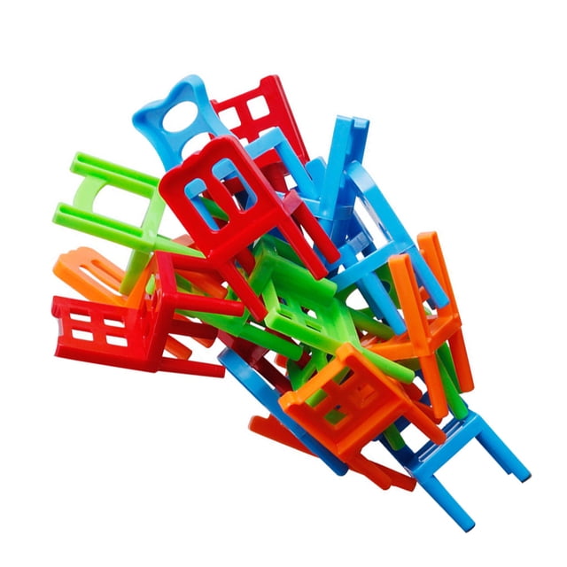 Tholdsy Sillas para niños, juguetes de torre apilable, accesorio de juego, juguetes de construcción de equilibrio, juego de equilibrio, regalo de Juguetes Tholdsy FN005651-00