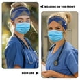 thumbnail image 3 of COEQINE Aztec Nurse Button Headband Wide Headbands for Girls Non Slip Youth Headbands for Sports Boys Football Nurse Headbands Thin Cute Medical Headbands, 3 of 7