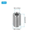 thumbnail image 2 of Uxcell 316 Stainless Steel Thread Adapters Sleeve Reducing Nut, 10 Pcs M5 x 0.8 Male to M3 x 0.5 Female Repairing Insert Nut Screw Reducer Conversion Fastener 10mm, 2 of 7