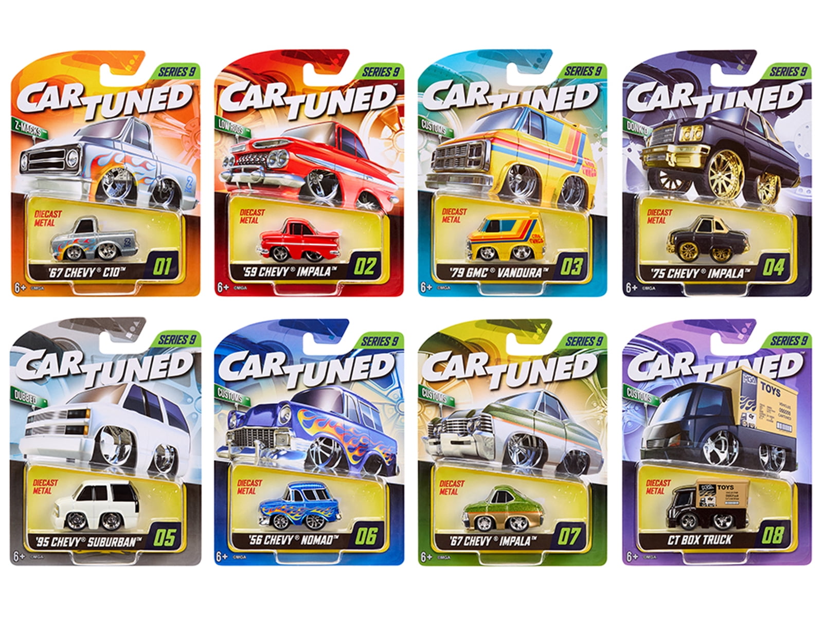 CARTUNED RIGS カスタムカーキャリア CarTuned Custom Car Carrier Diecast Car 2-Pack - Walmart.com