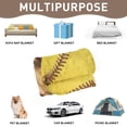 thumbnail image 4 of Softball Blanket Softball Gift for Teens, Flannel Soft Warm Plush Sport Throw Blanket for Girls Boys Kids Teen Softball Lovers All Season Couch Sofa Bed Living Room Home Decor(30"x40"), 4 of 7