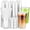 20oz, variant on 50 count 12 oz Clear Cups with  and Straws,  Disposable Coffee Smoothie Milkshake Juice Cups To Go, Iced Drink Cold Beverage Cup for , Office, BBQ, Parties, Outdoor Events, Travel