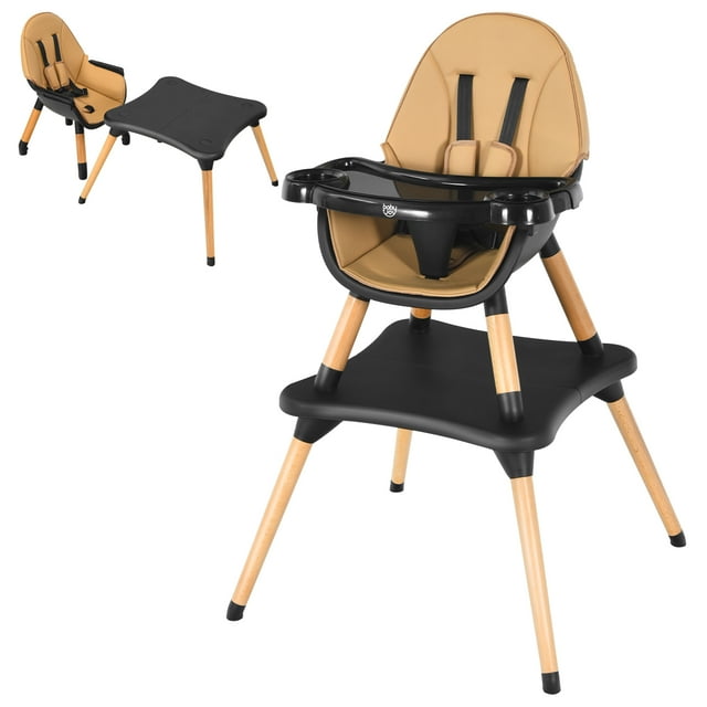 Costway 6-in-1 Convertible Table Chair Set for Babies & Toddlers with Building Block Table Coffee