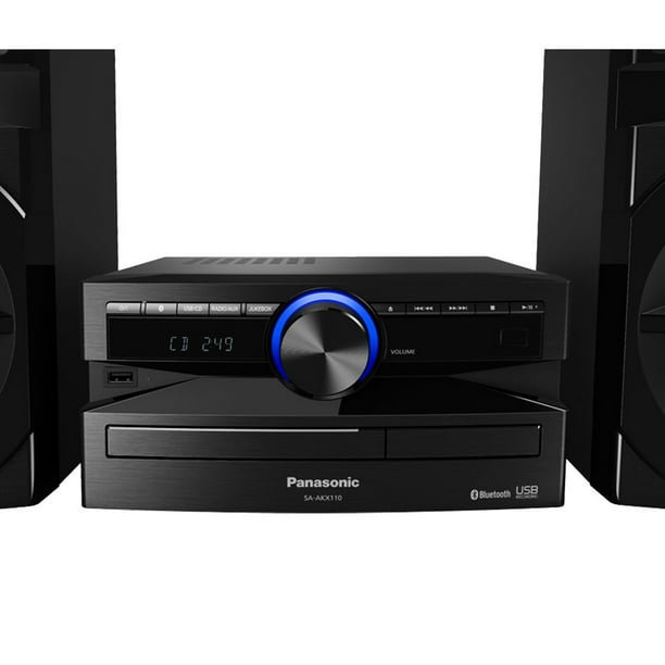 Panasonic SC-AKX110PNK 300W Mini CD Stereo System Black - Walmart
