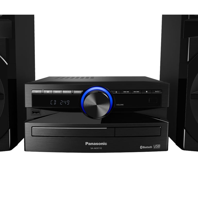 Panasonic SC-AKX110PNK 300W Mini CD Stereo System Black - Walmart.com