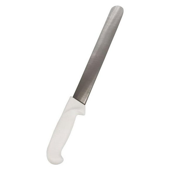 Crestware KN52 Couteau à Trancher Lisse 12 Po - Argent et Blanc