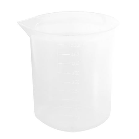 

4 Measuring Cup Labs Plastic Graduated Beakers 50ml 150ml 250ml 500ml (Transparent)