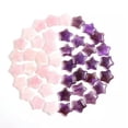 thumbnail image 3 of MATROOY 50/100pc Natural Rose Quartz Amethyst Crystal Star Gemstone Chakra Healing Stone-50pcs rose quartz, 3 of 4