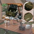 thumbnail image 1 of Bolsa de transporte para acampar de 36 L de capacidad, anticolisión, para cocinar al aire libre en el jardín Verde, 1 of 8