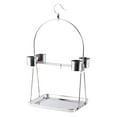 thumbnail image 4 of Soporte de juego para loros y pájaros, soporte para pájaros con 4 cuencos, soporte portátil de acero inoxidable para loros, jaula para pájaros para 27 x 19 x 50 cm, 4 of 9