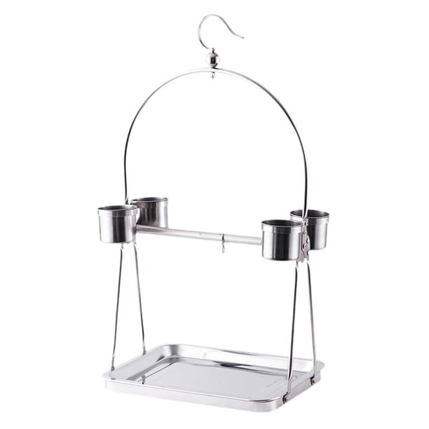 Jaula para Pájaros Portátil Yuyangstore Soporte de Juego 30 x 25 x 60 cm
