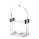 thumbnail image 4 of Soporte de juego para loros y pájaros, soporte para pájaros con 4 cuencos, soporte portátil de acero inoxidable para loros, jaula para pájaros para 27 x 19 x 50 cm, 4 of 9