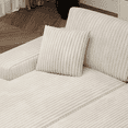 thumbnail image 5 of Sectional Modern Sleeper Sofa Bed Couches with 2 Pillows, 2-Seater Oversized Double Chaise Lounge Chair Indoor with Side Cabinet, Chaise Sofa Bed Couch for Living Room,Office, Apartment, Beige, 5 of 6