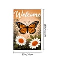 thumbnail image 4 of Amhnf Welcome Butterfly And Flowers Garden Flag For Home Outdoor Garden Yard Decor 12x18 inch, 4 of 5